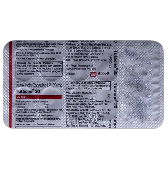 tufacne 20mg capsule 10's